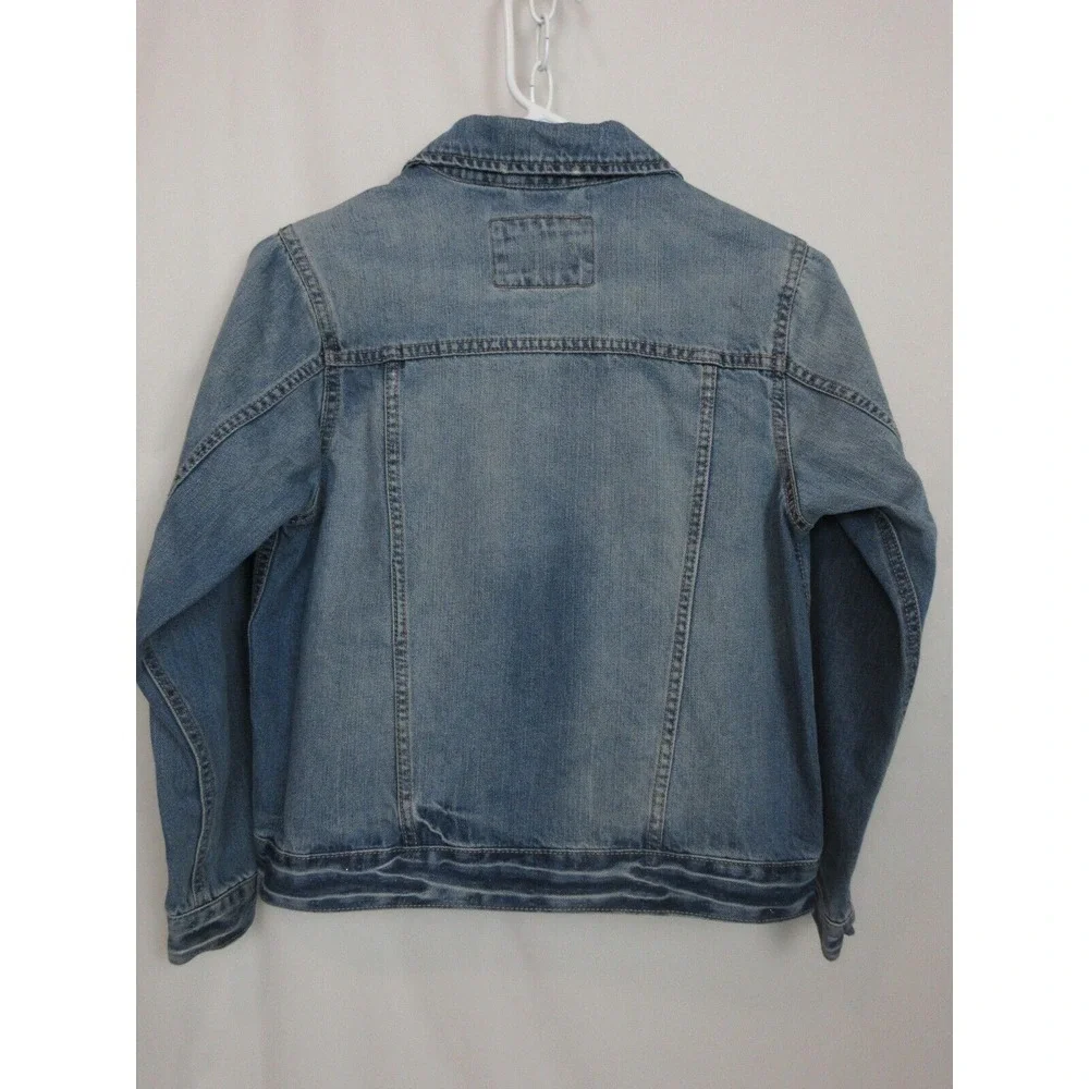 THE CHILDREN'S PLACE Jean Jacket  Large 10-12 Girls  DISTRESSED‎